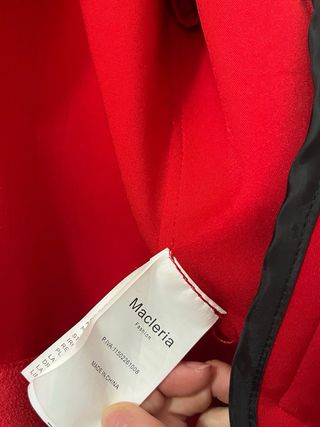 Chaqueta de ante roja