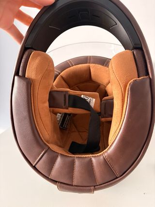 Casco Moto By City Cruiser Marrón y Verde