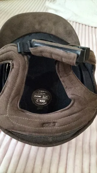 Casco de equitación Fouganza marrón