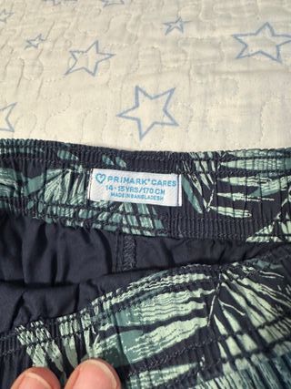 Lote 2 pantalones cortos niños 13-14 años