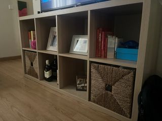 Estantería KALLAX efecto roble blanco