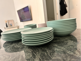 Juego Vajilla IKEA 28 piezas Turquesa