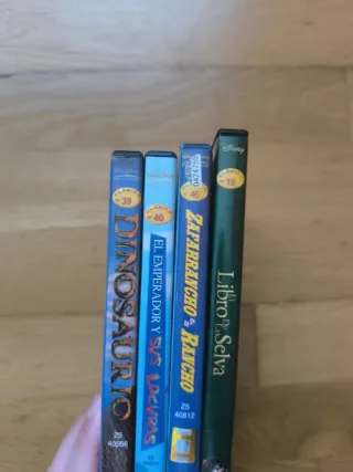 Lote 4 DVDs Clásicos Disney (Español)