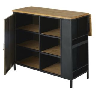 Isla de cocina Harvey madera y metal