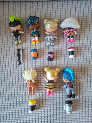 Lote 7 Muñecas LOL con Accesorios
