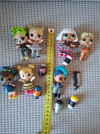 Lote 7 Muñecas LOL con Accesorios