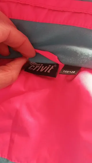 Traje de esquí junior azul con tirantes