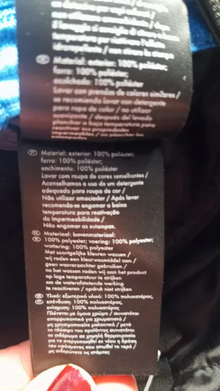 Traje de esquí junior azul con tirantes