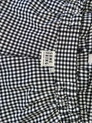 Pantalón holgado recto,L