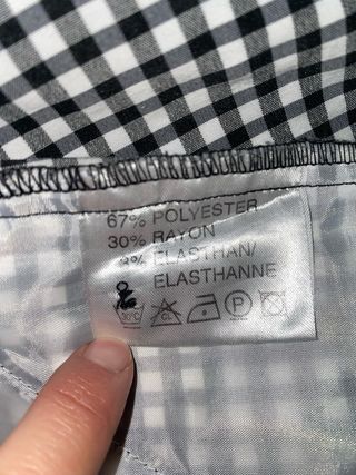 Pantalón holgado recto,L