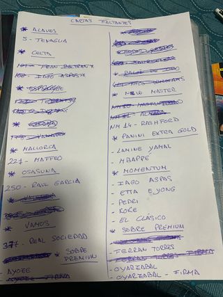 Cambio cromos Adrenalyn 2025/26