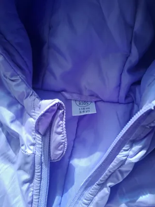 Abrigo nieve niña morado 5-6 años