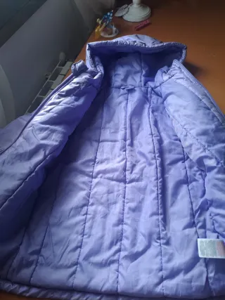 Abrigo nieve niña morado 5-6 años