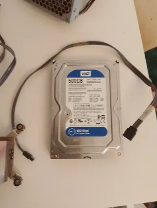 Lote piezas PC: Placa, HDD, RAM, Fuente