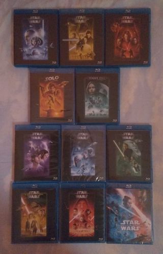 Star wars saga completa (11 peliculas) en Blu ray