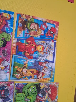 4 Puzzles Superhéroes Marvel