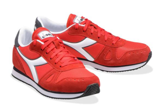 Scarpe uomo Diadora Simple Run - Rosso Taglia 45