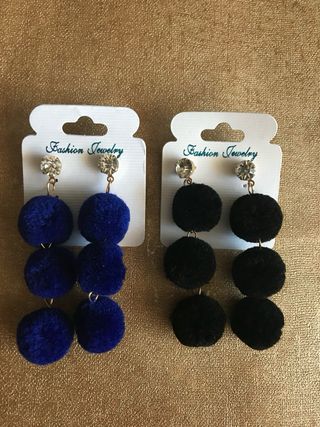 Pendientes largos moda mujer