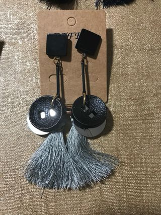 Pendientes largos moda mujer