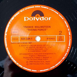 Yngwie Malmsteen Rising Force LP Vinilo