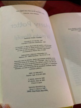 Harry Potter Y La Piedra Filosofal