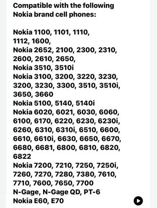 Caricabatterie Nokia ACP-7X (Spina UK)