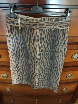 Falda Begoña Burgos Animal Print Talla M