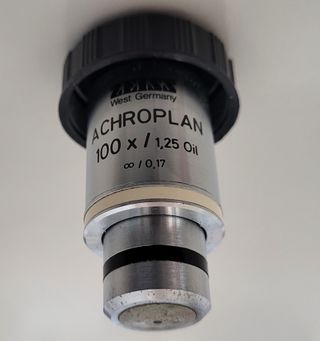 Zeiss Achroplan 100x Oil Obiettivo Microscopio