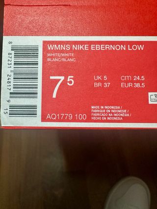 Nike Ebernon Low Donna Bianco