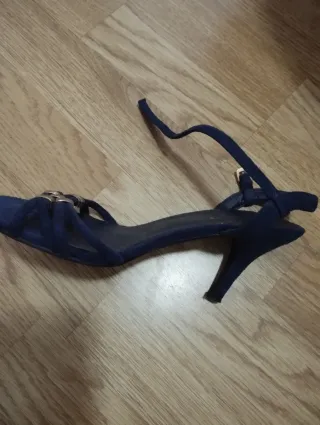 Sandalias tacón Marypaz azul mujer