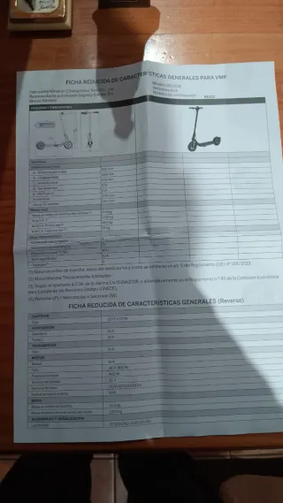 Patinete Eléctrico Negro