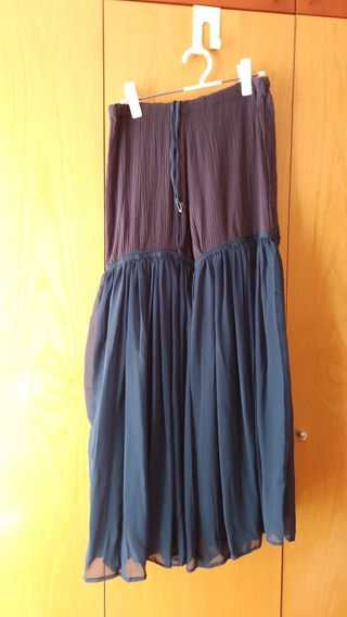 Lehenga Choli Pantalón India Azul Bordado