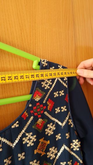 Lehenga Choli Pantalón India Azul Bordado