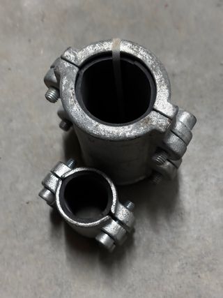 Abrazaderas de reparación de tubería Gebo. Racor.
