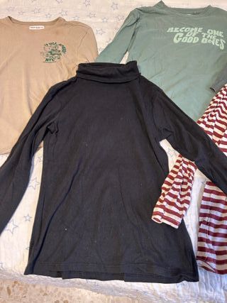 Lote 5 camisetas manga larga 11-12 años