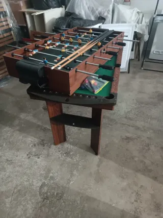 Futbolín y mesa de billar 2 en 1