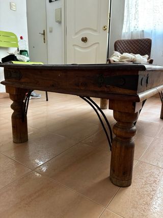 Mesa de salón madera maciza