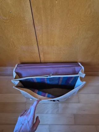 Maletín piel Orsetto beige