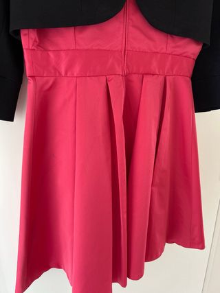 Conjunto de fiesta negro y rosa