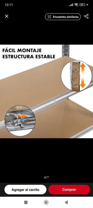 Estantería Metálica Galvanizada 180x90x40