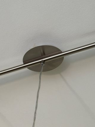 Lámpara de techo colgante plateada