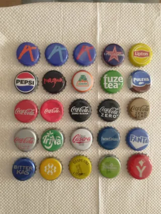 Colección chapas cerveza y refrescos