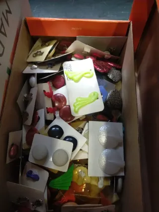 5 Pendientes Bisutería Colores