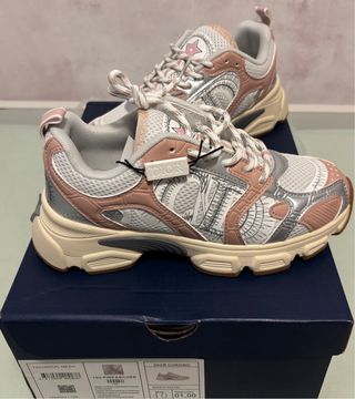 Zapatillas Mujer Talla 38 Pink & Silver