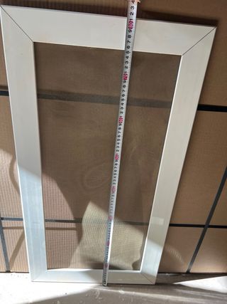 Mosquitera blanca marco aluminio