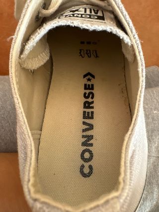 Converse grises azulados con plataforma