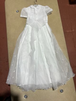 Vestido blanco de fiesta para niña