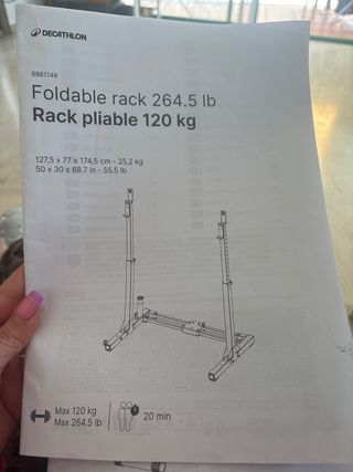Banco de pesas plegable