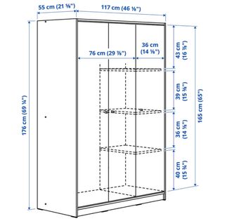 Armario 3 Puertas IKEA Blanco