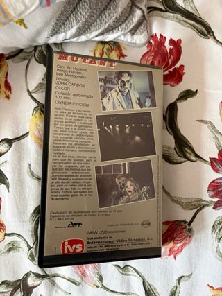 Película VHS Mutant (Terror/Ciencia Ficción)